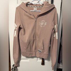 VS Pink Mauve Zip Up Hoodie. Sz S